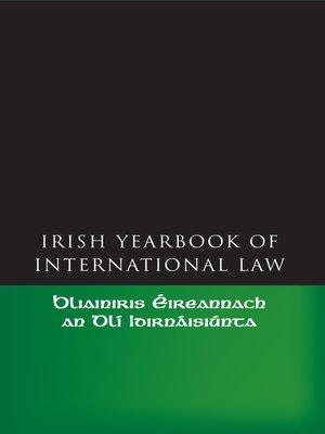 cover image of The Irish Yearbook of International Law, Volume 1